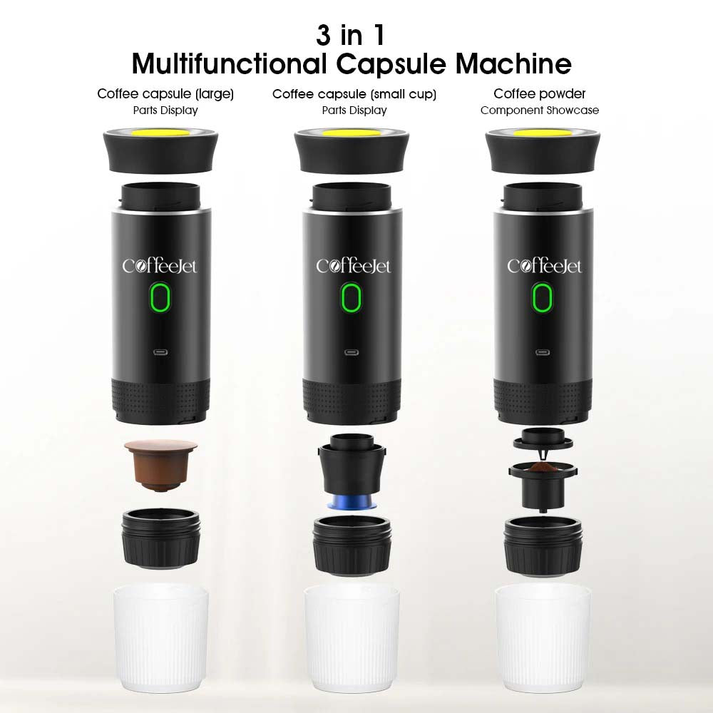 CoffeeJet™ 3-in-1 Wireless Portable Coffee Maker